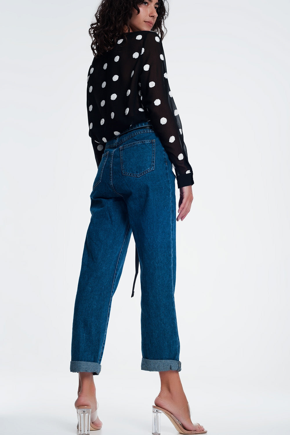 Jeans estilo paper bag Q2