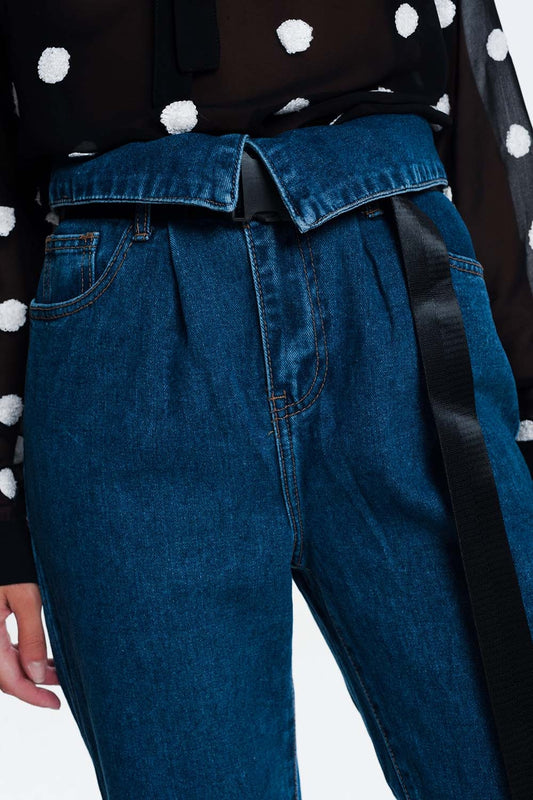 Q2 Jeans estilo paper bag