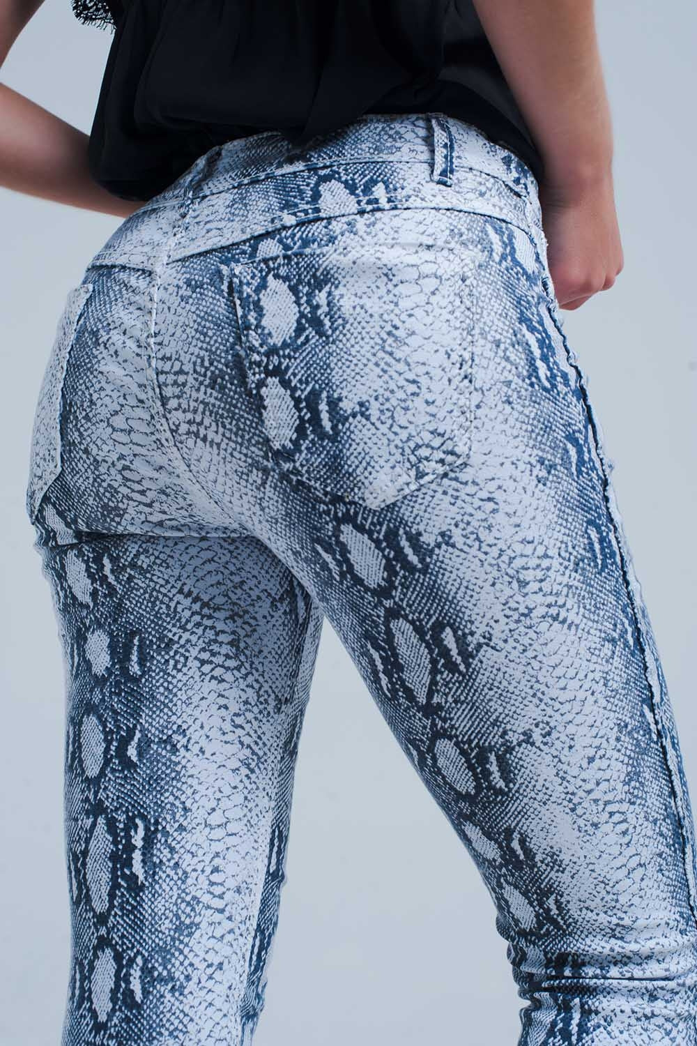 Jeans reversibles en blanco Q2