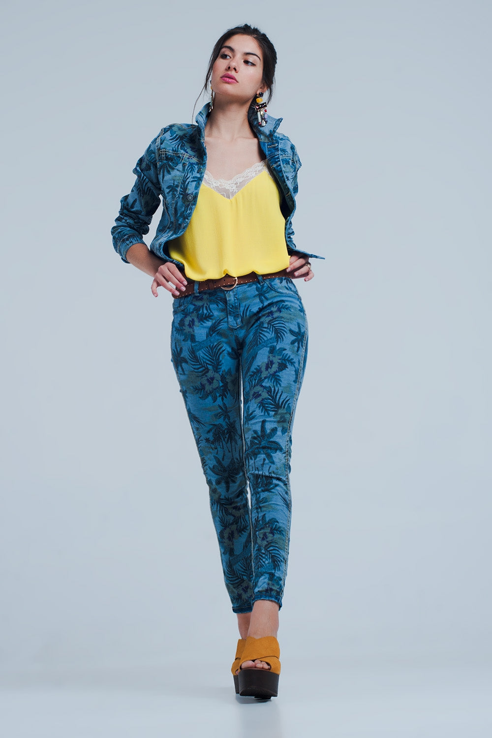 Jeans reversibles en medio azul Q2