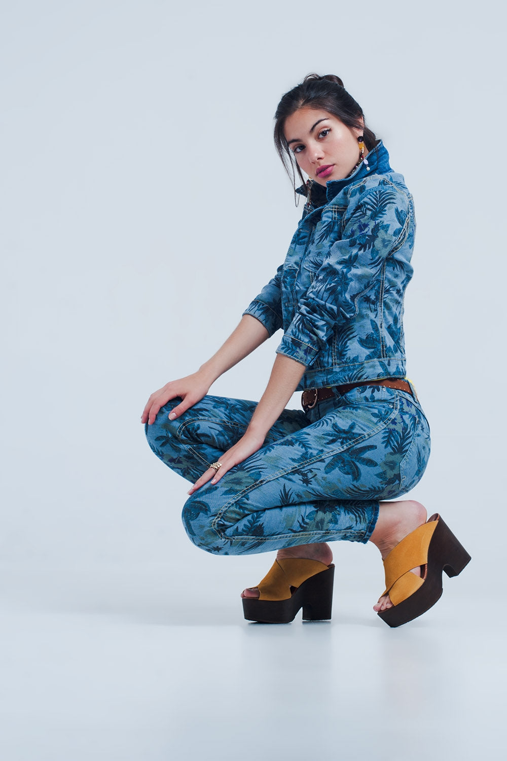 Jeans reversibles en medio azul Q2