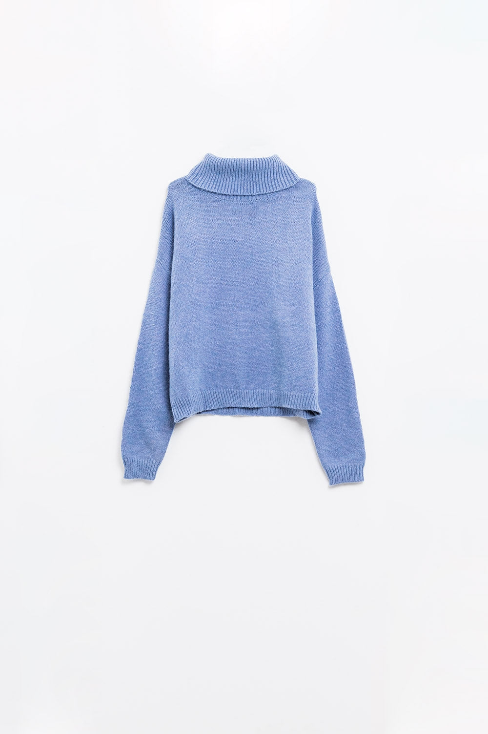 Jersey azul holgado con mangas caídas Q2