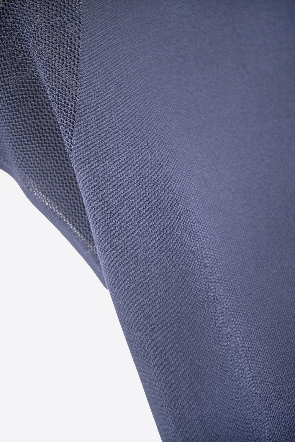 Jersey azul marino de manga corta con malla de punto en el hombro Q2