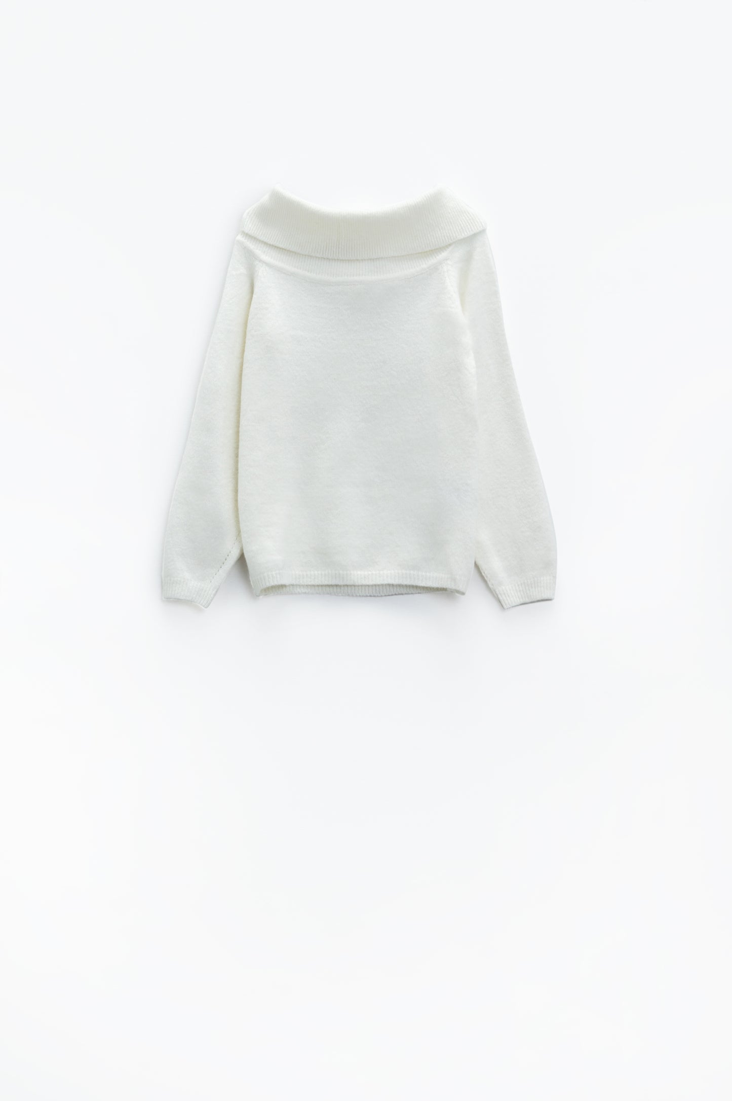 Q2 Jersey blanco con escote barco