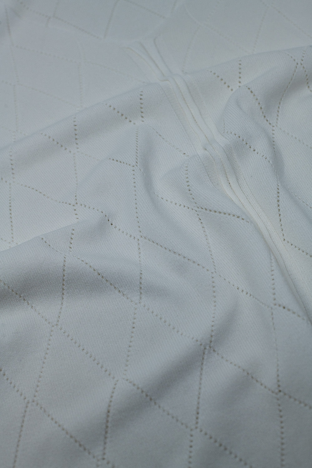 Jersey blanco De Manga Corta Con Estampado Argyle Q2