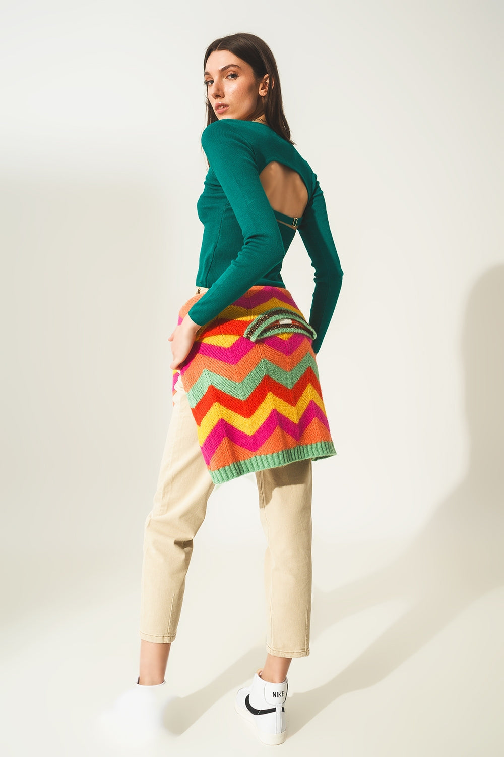 Jersey con la espalda descubierta en verde Q2