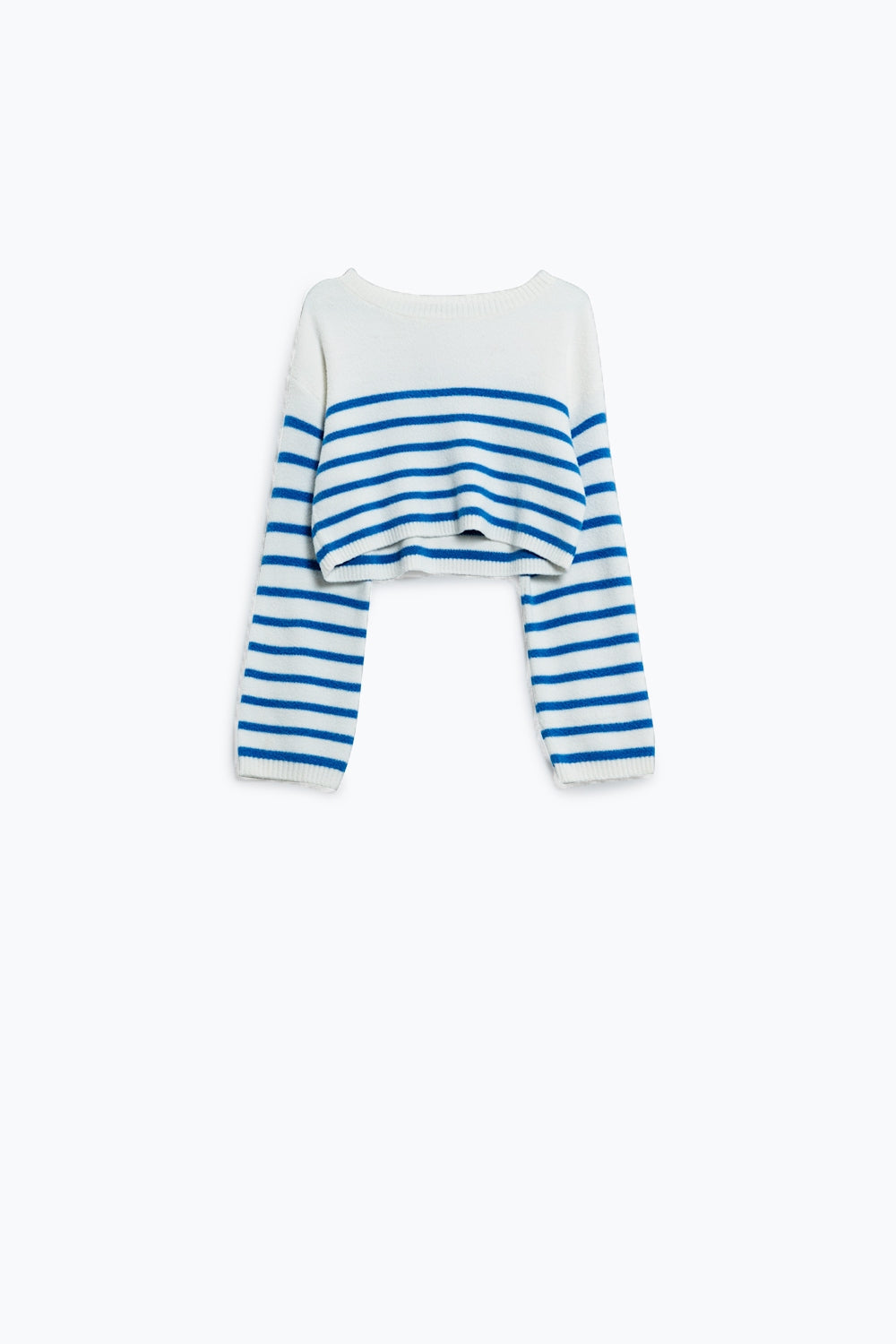 Jersey corto de rayas y cuello barco Q2