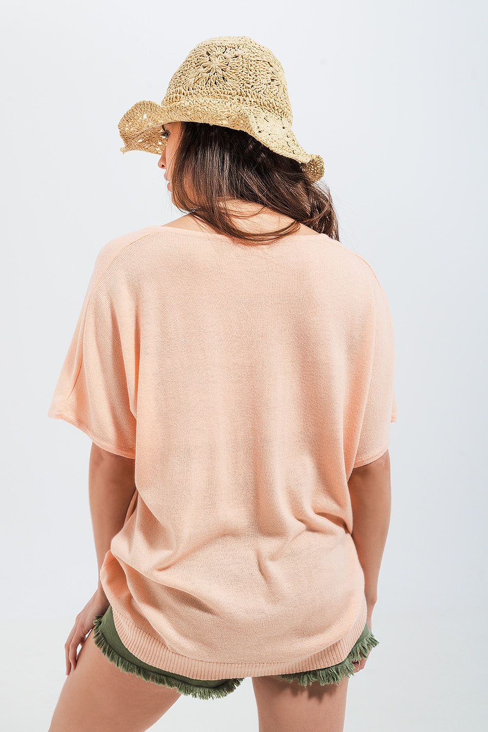 Jersey de manga corta en rosa Q2