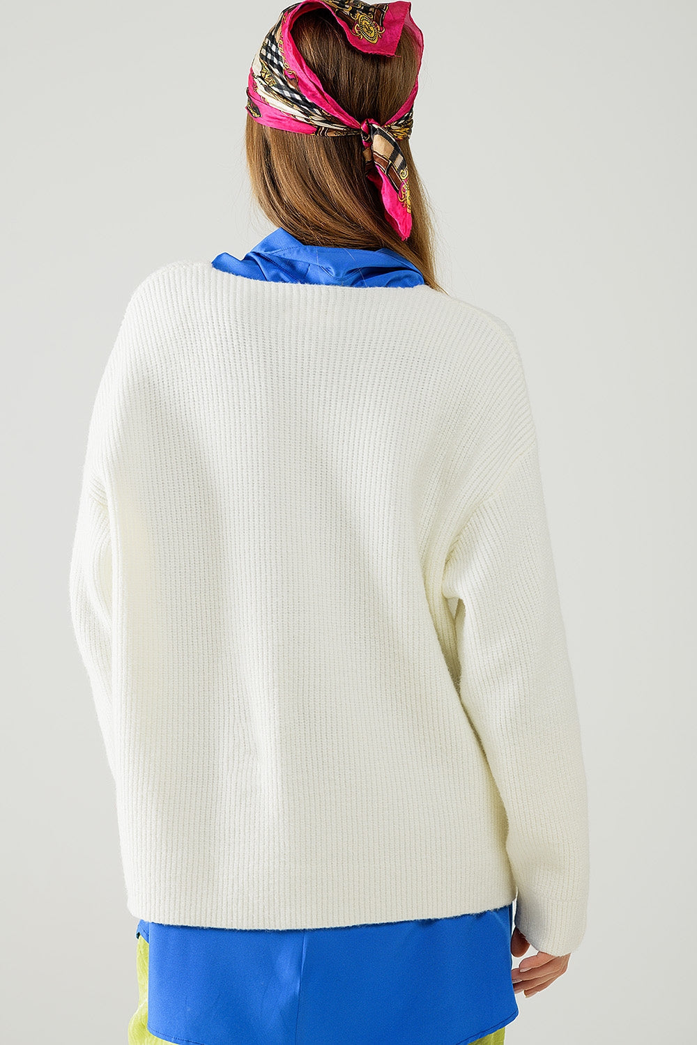 Jersey de punto blanco Q2