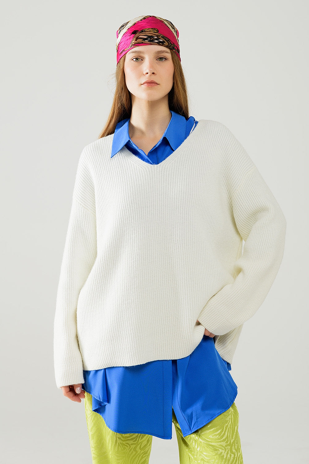 Jersey de punto blanco Q2