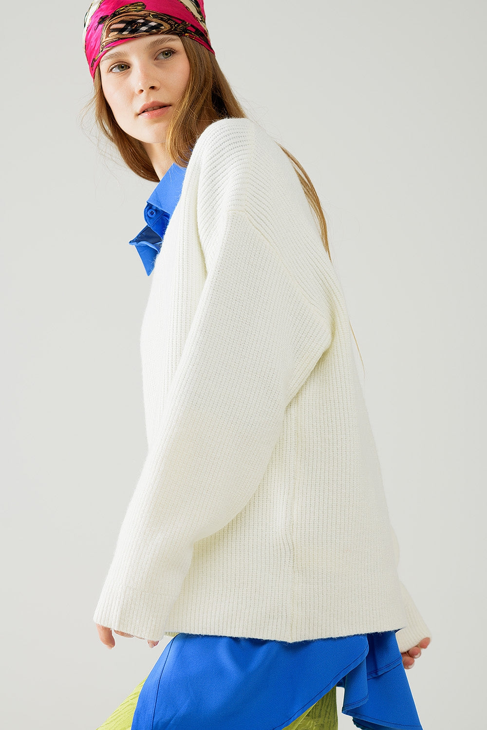 Jersey de punto blanco Q2