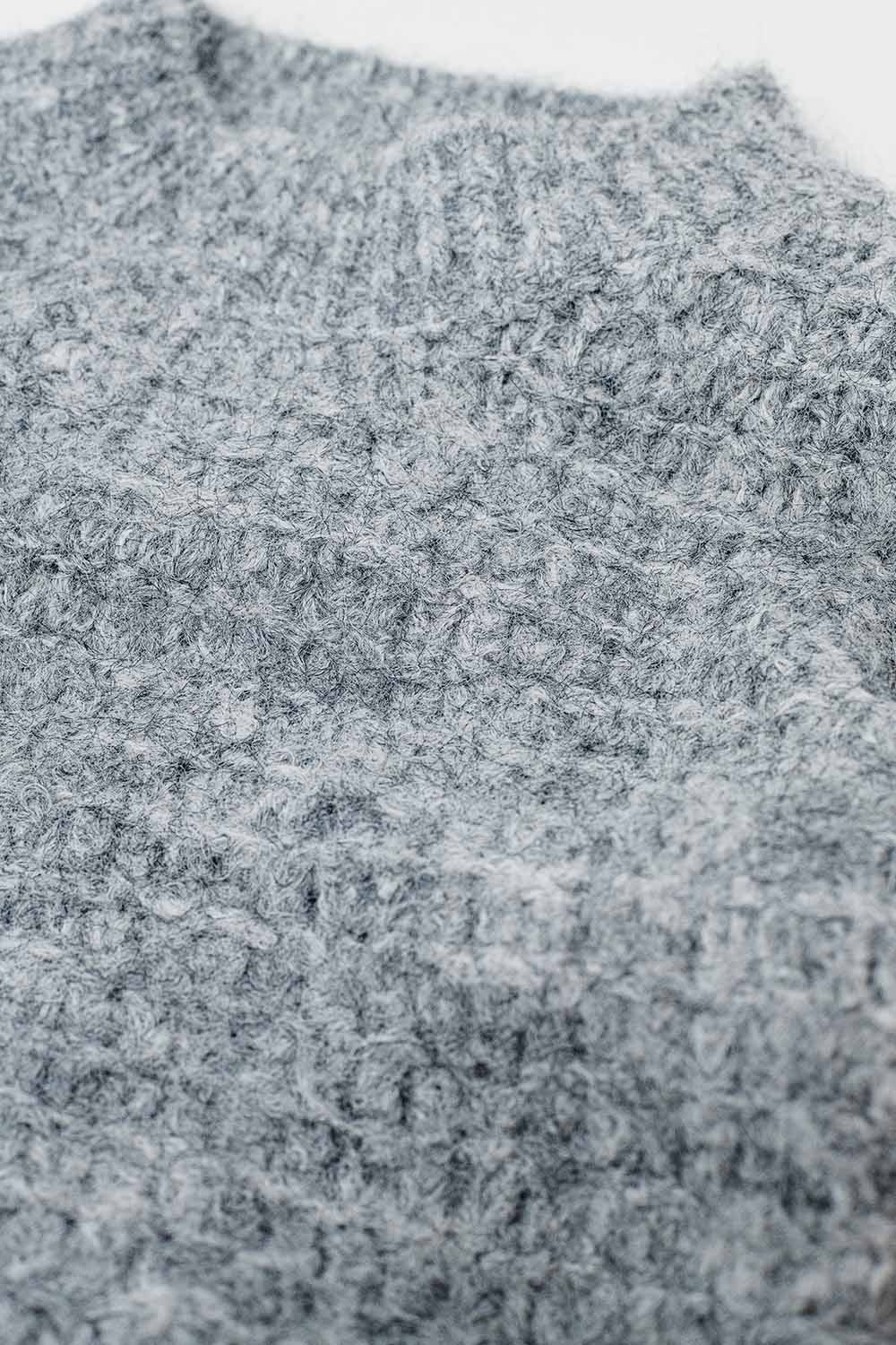 Jersey de punto oversize gris con mangas globo Q2