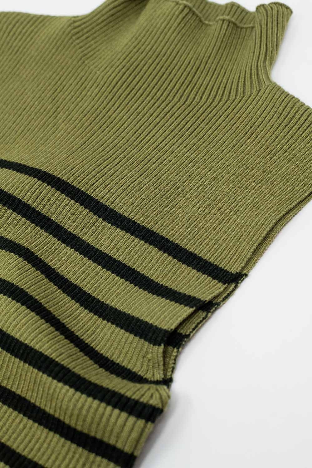 Jersey De Rayas De Tortuga En Verde Oliva Q2
