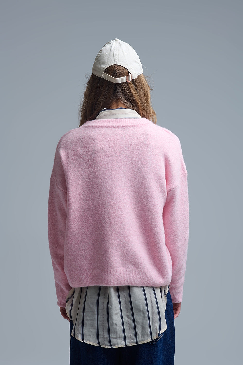 Jersey rosa con parche de oso Q2