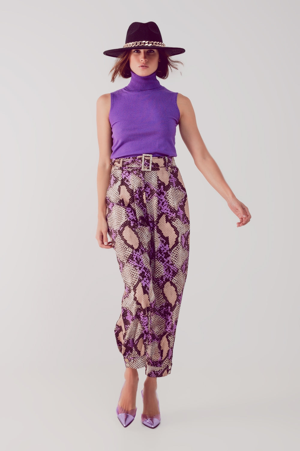 Jersey sin mangas en color morado Q2