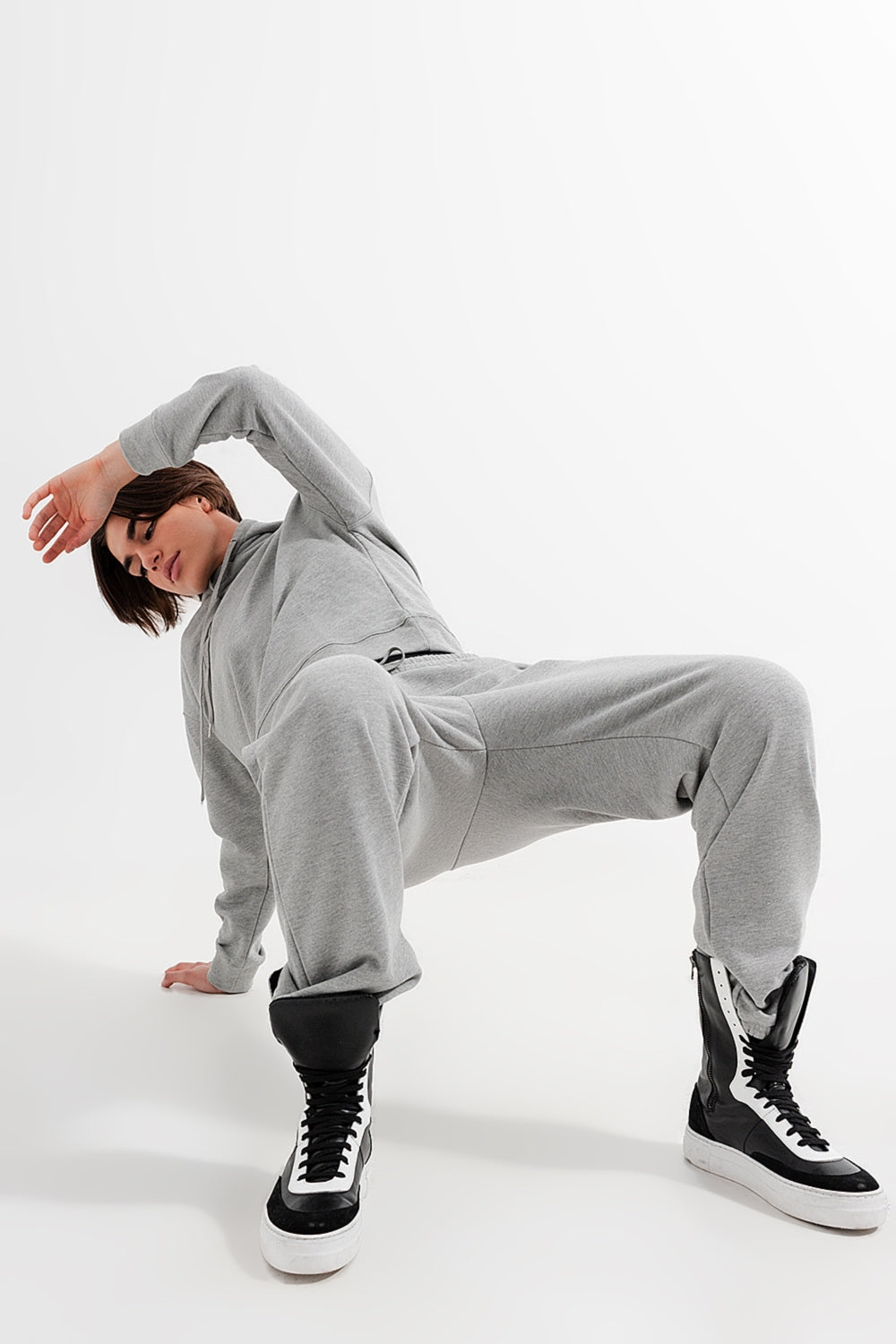 Jogger gris claro jaspeado Q2