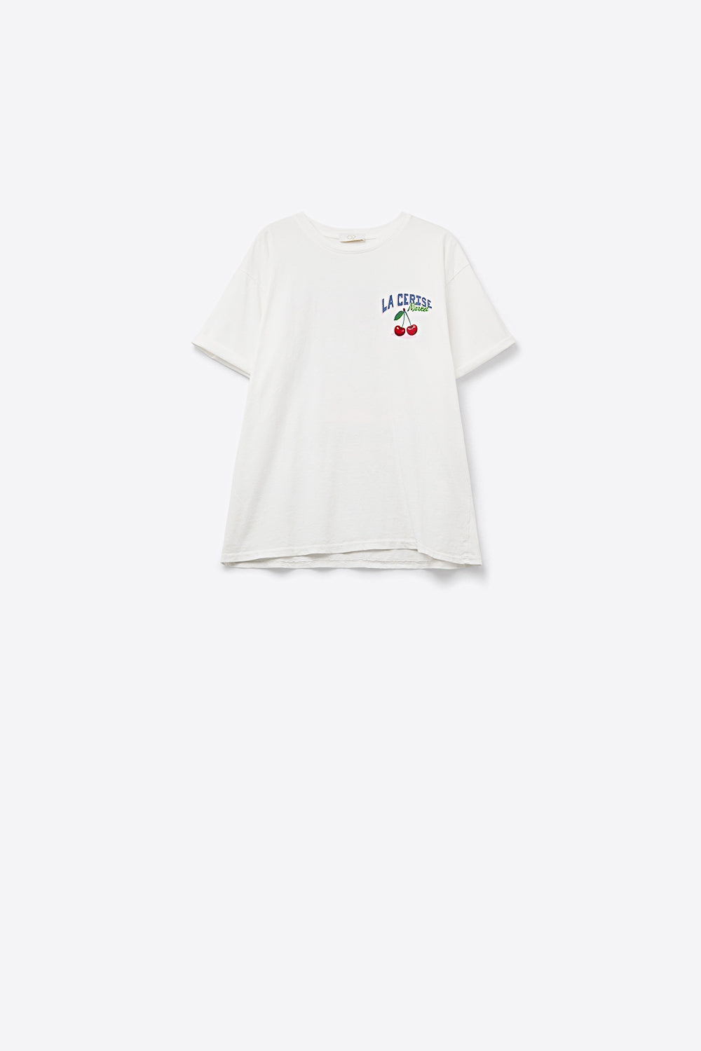 made in italy Camiseta blanca con gráfico La Cerise Market Saint-Tropez Q2