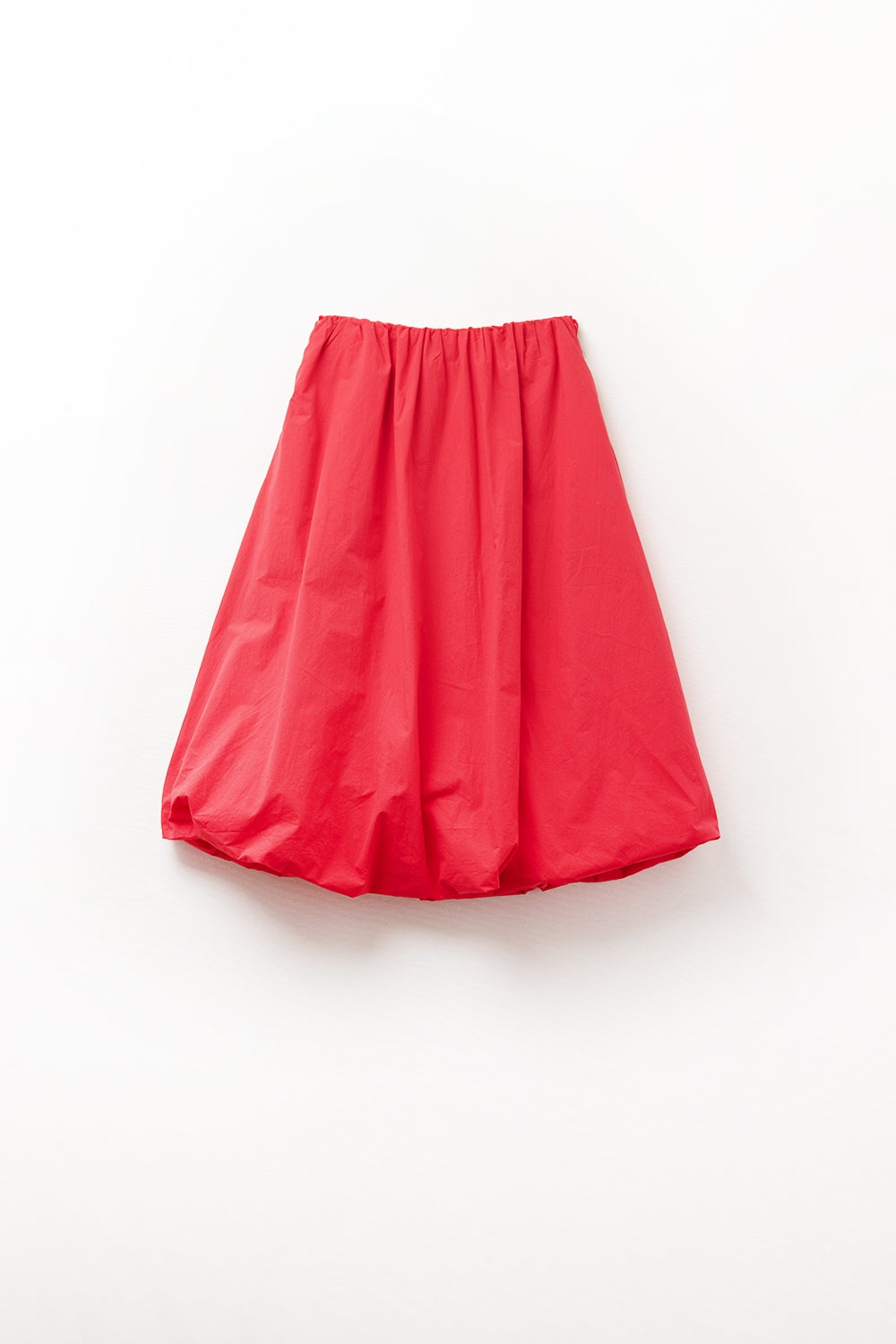 Mini falda burbuja roja en tejido popelín Q2