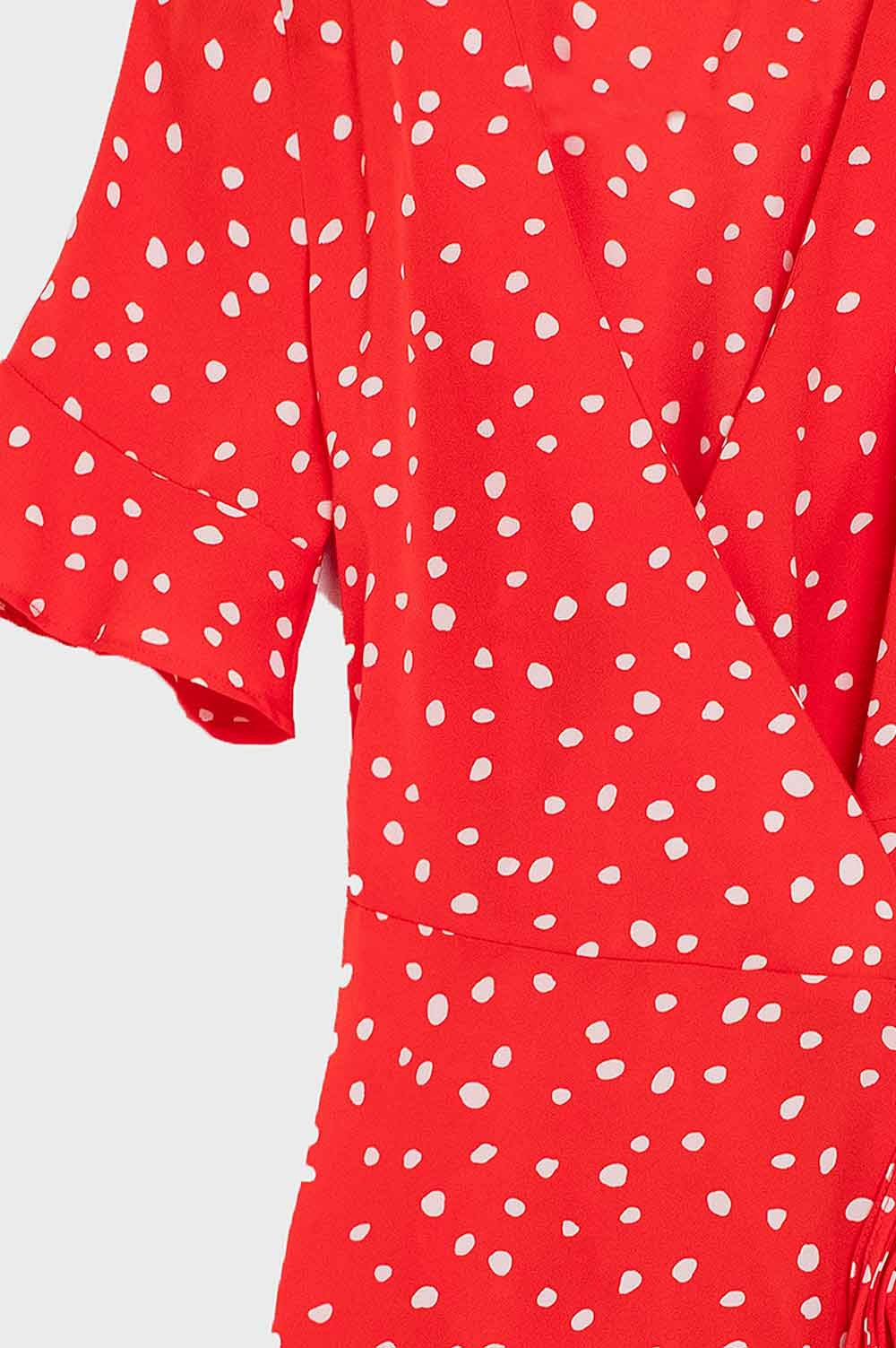 Mini vestido de motas en color rojo Q2