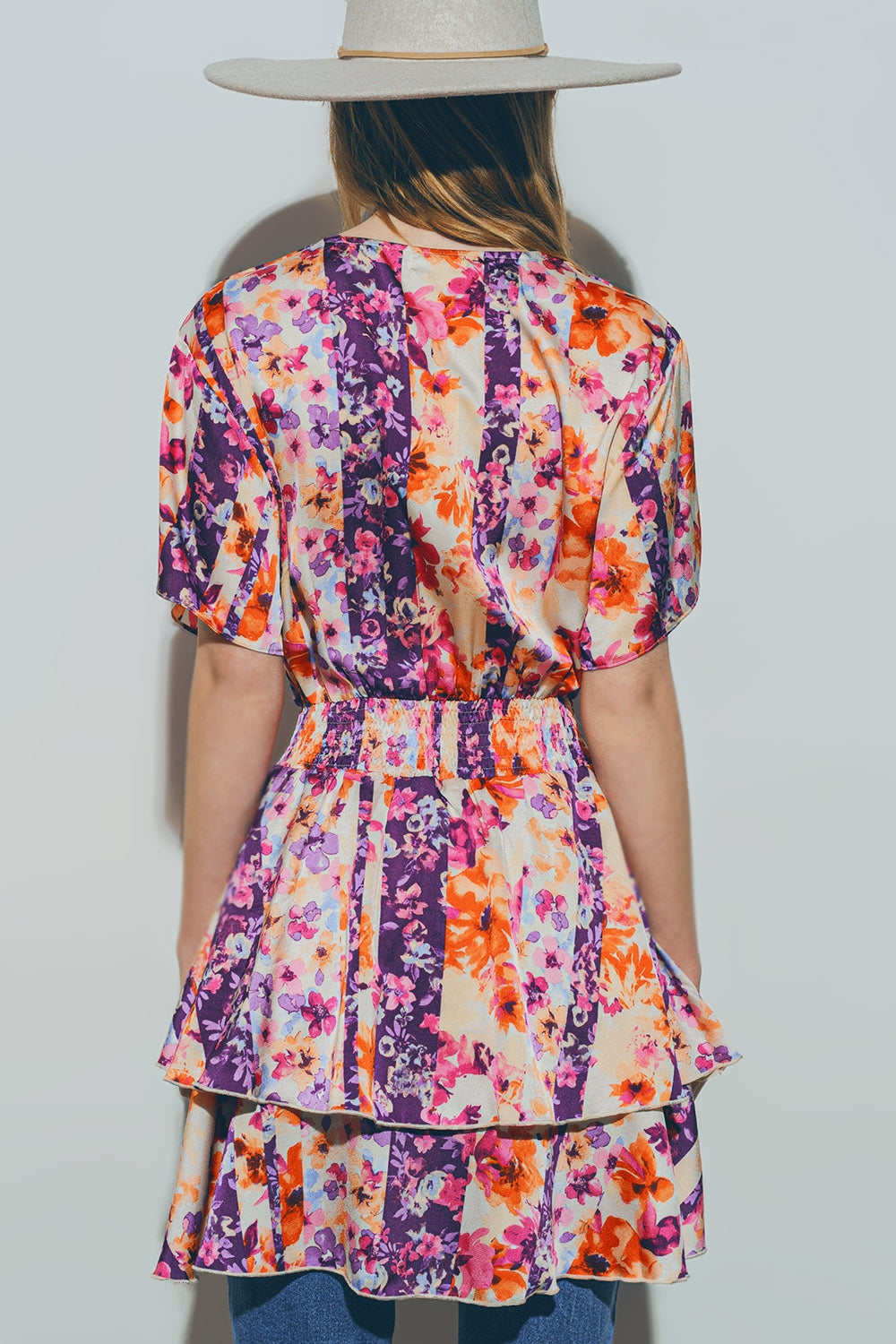 Mini Vestido Floral Multicolor Q2