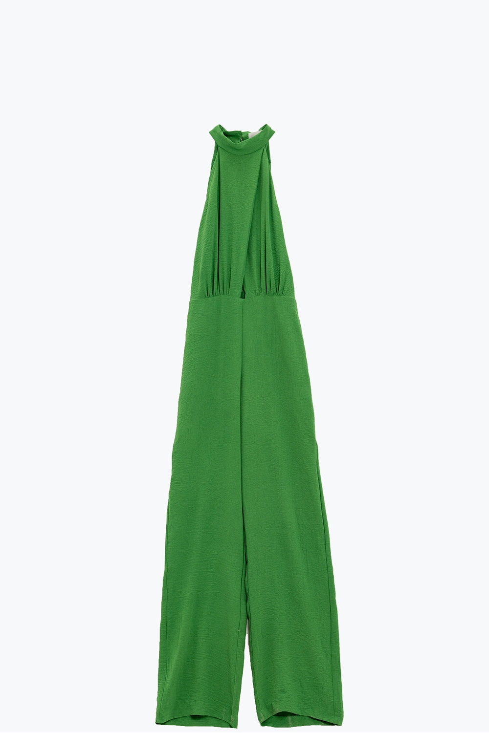 Mono Verde Con Escote Halter Cruzado Q2