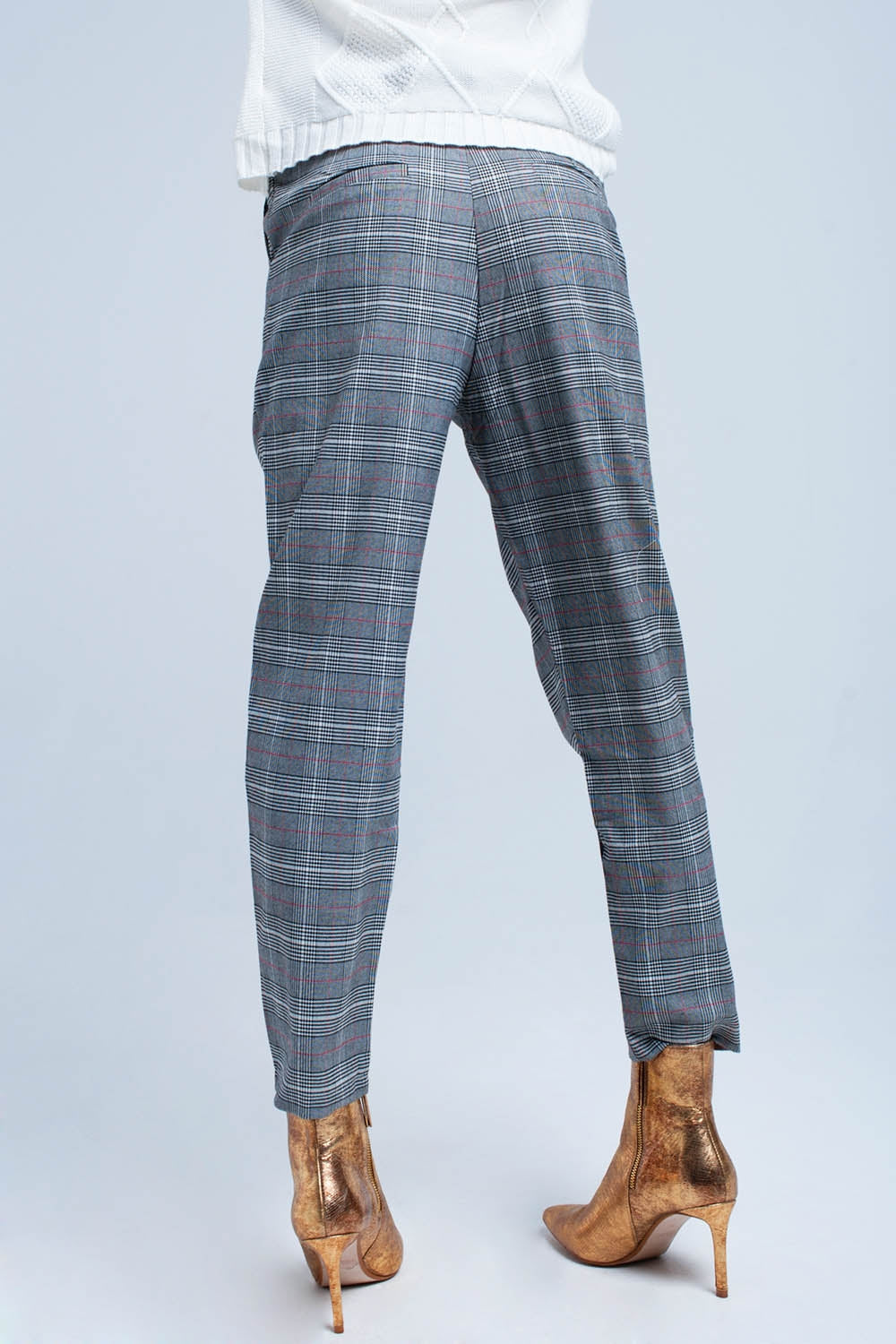 Pantalon en tejido Principe de Gales Q2