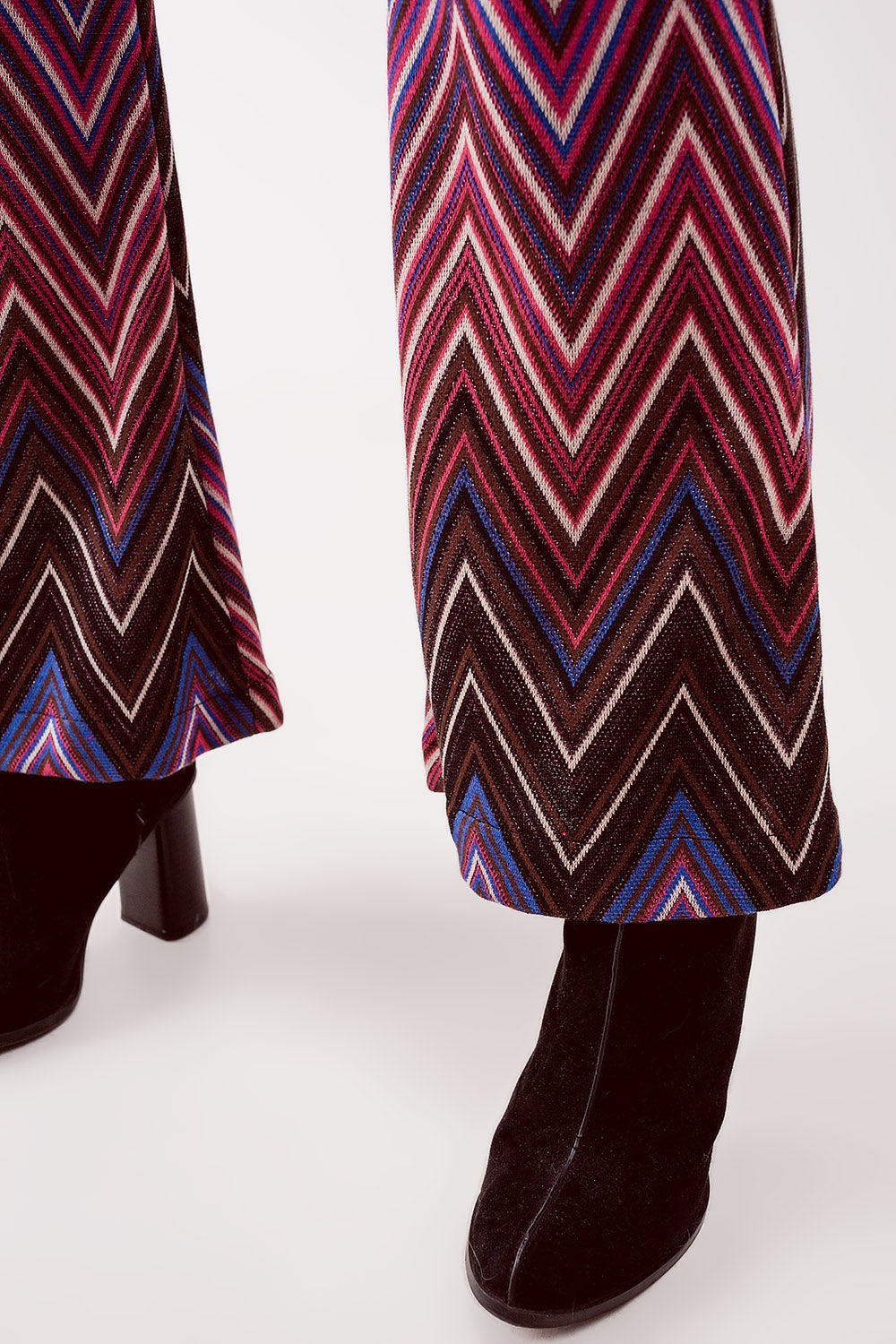 Pantalones con estampado geométrico fucsia Q2