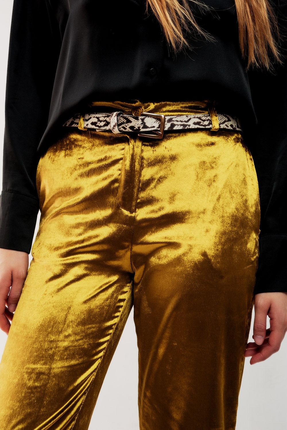 Pantalones de pernera recta en terciopelo en lima Q2