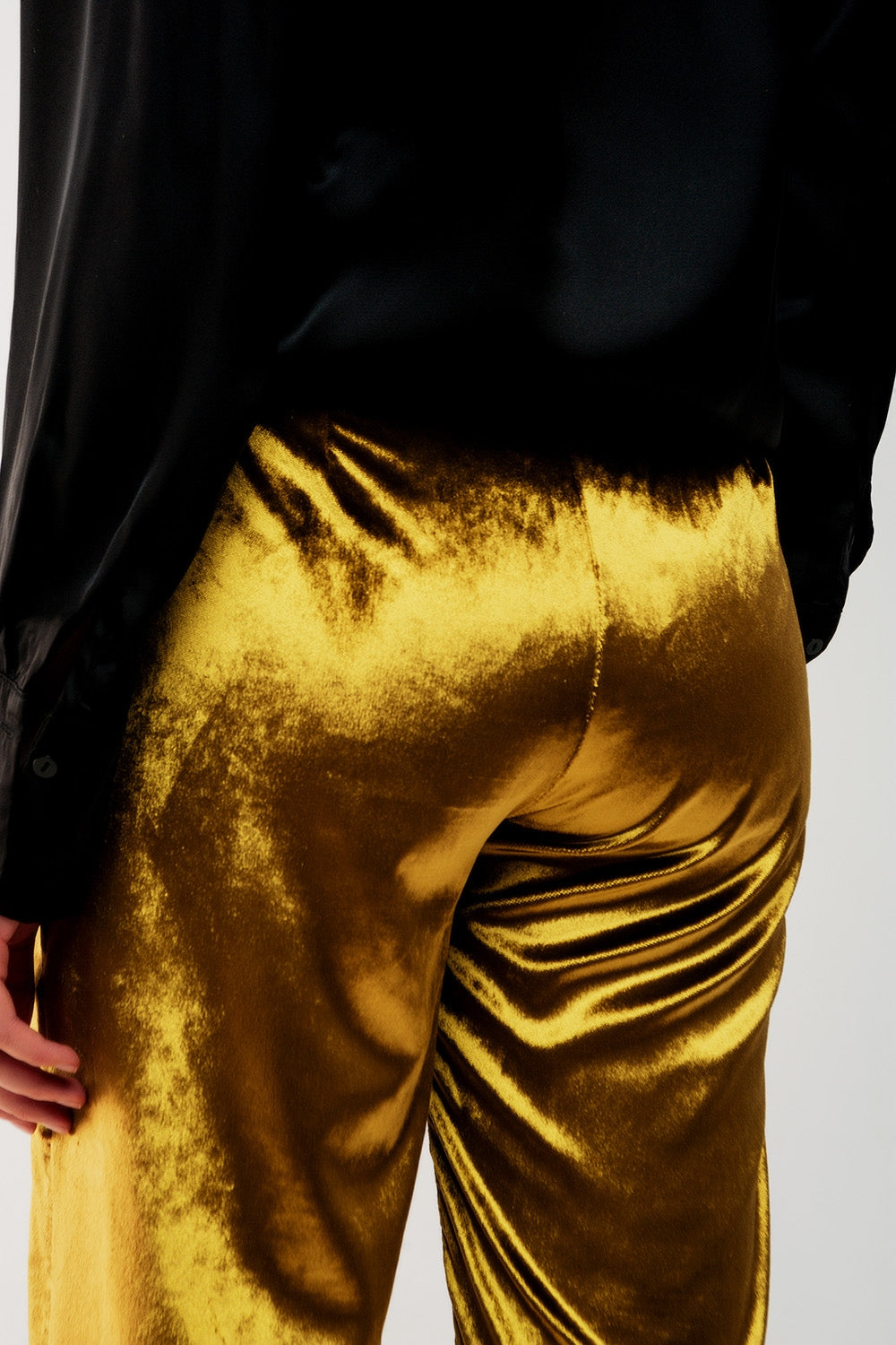 Pantalones de pernera recta en terciopelo en lima Q2