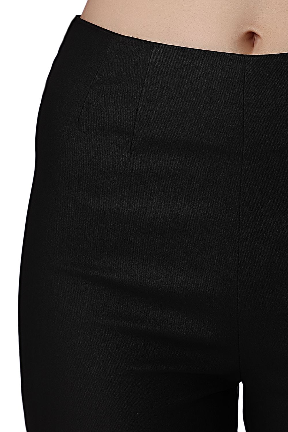 Pantalones negros ajustados de talle alto de primera calidad Q2