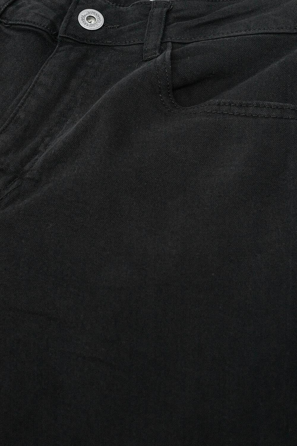 Pantalones negros de cintura alta y pernera ancha Q2