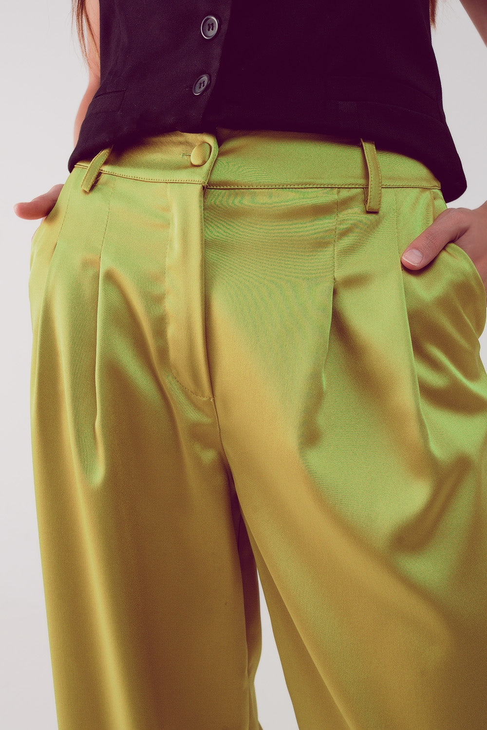 Pantalones palazzo con pinzas en lima Q2