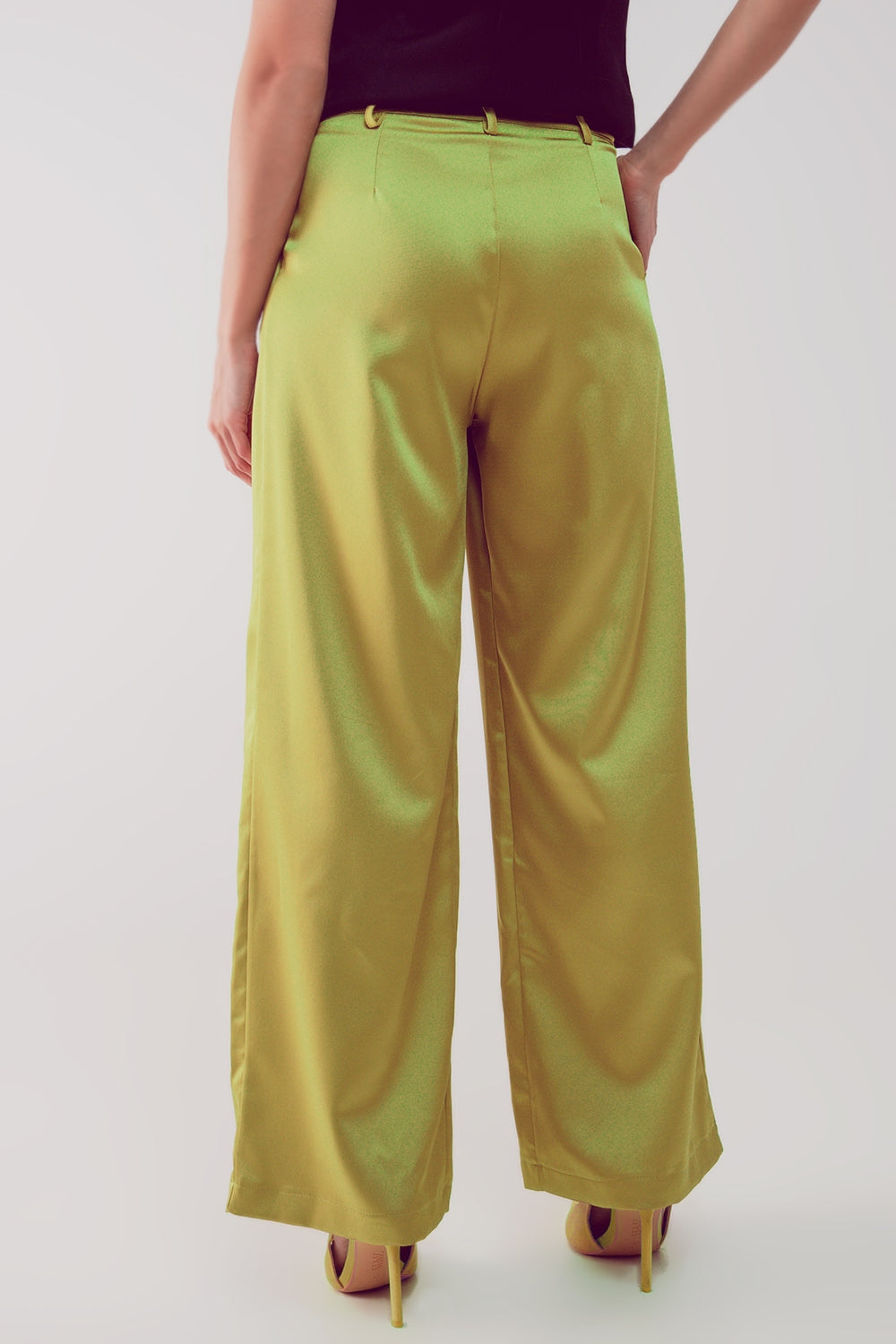 Pantalones palazzo con pinzas en lima Q2