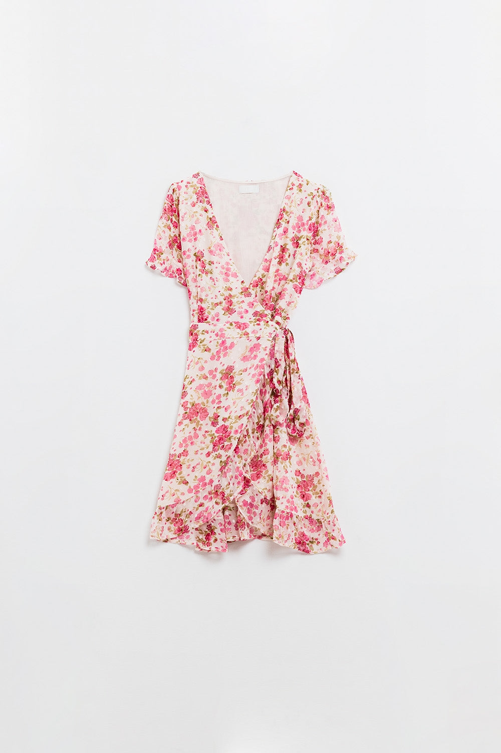 Plumetti Vestido corto con estampado floral rosa Q2