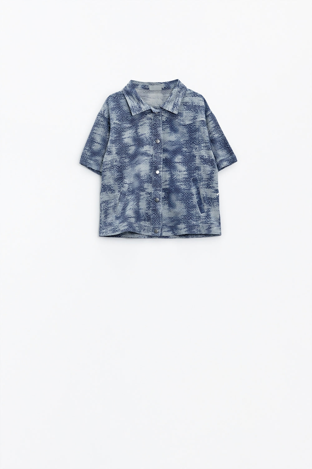 Polo Abotonado Tie Dye Azul Q2