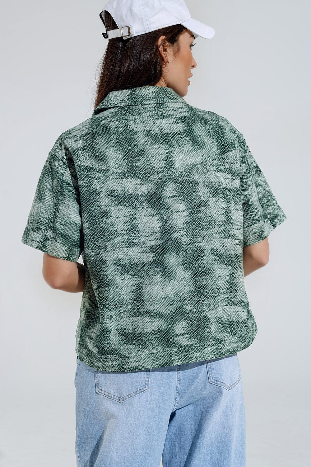 Polo Abotonado Tie Dye Verde Q2