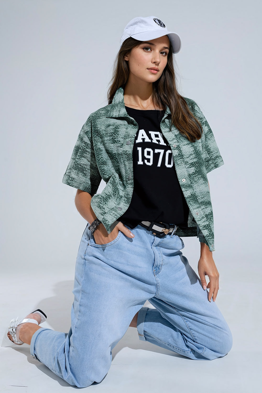 Polo Abotonado Tie Dye Verde Q2