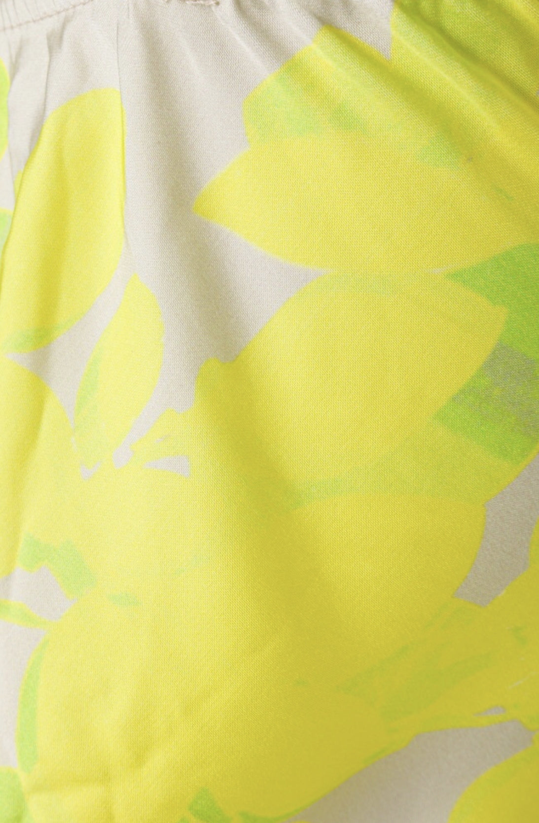 Top amarillo limón de tirantes con diseño estampado Q2