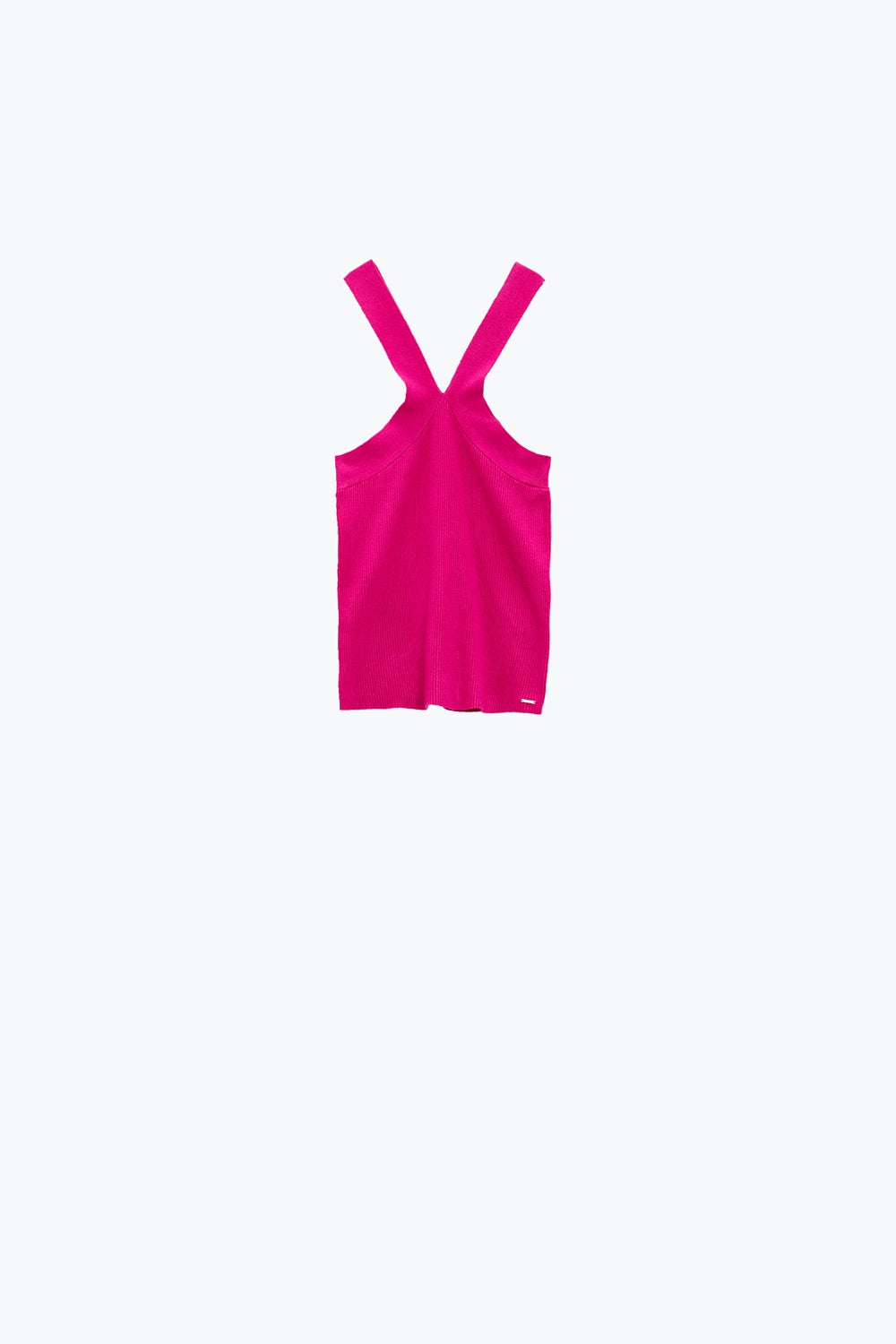 Top de punto cruzado en fucsia Q2