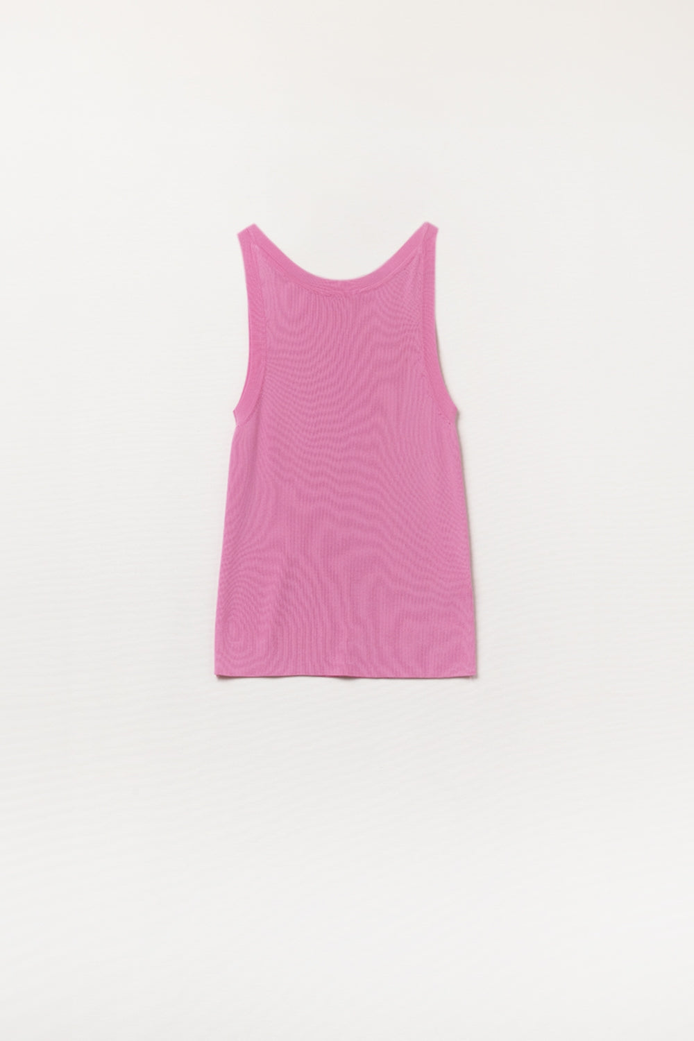 Top de punto sin mangas fucsia Q2