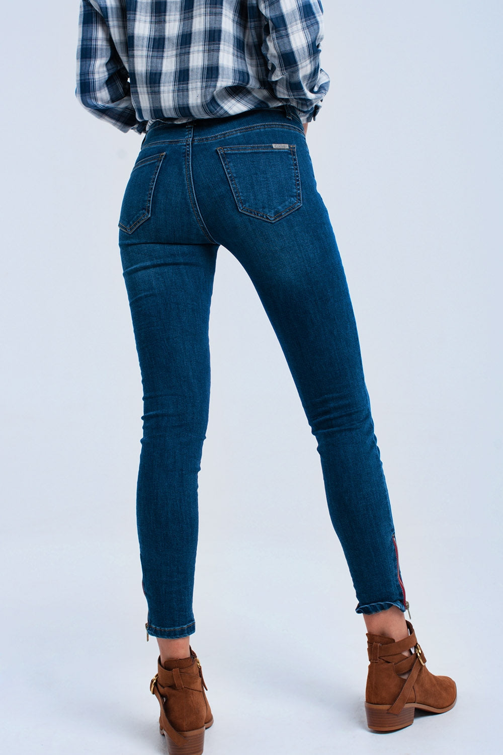 Vaquero skinny con cremallera Q2