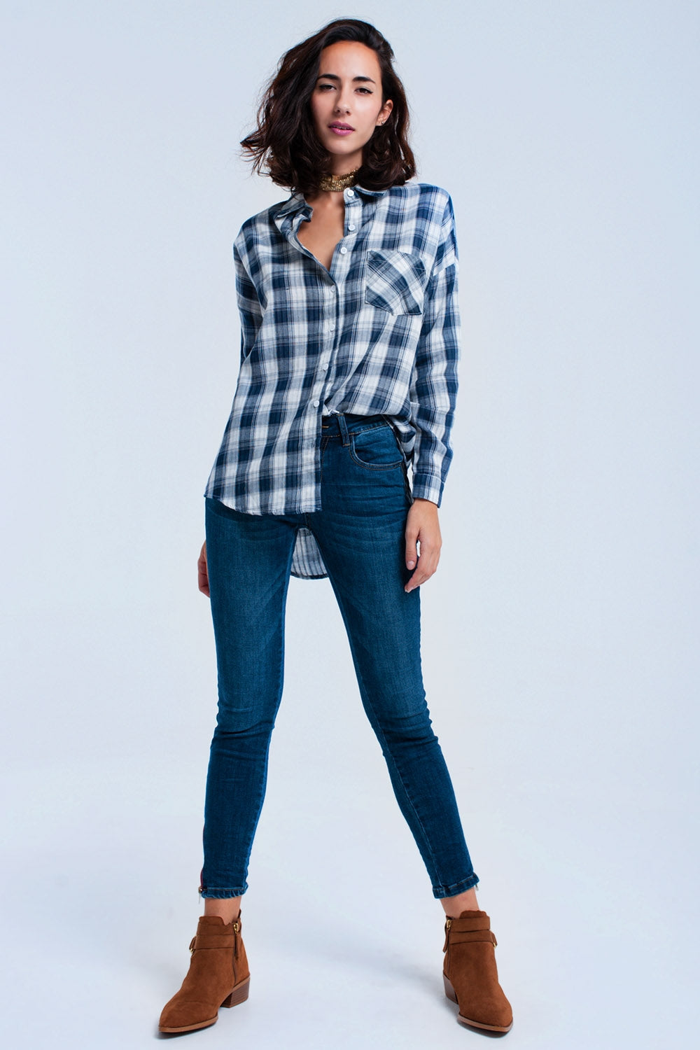 Vaquero skinny con cremallera Q2