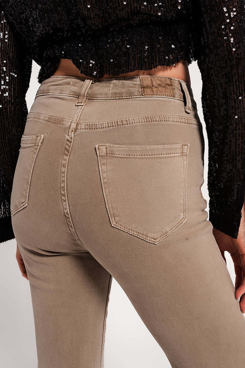Vaqueros beige de campana Q2