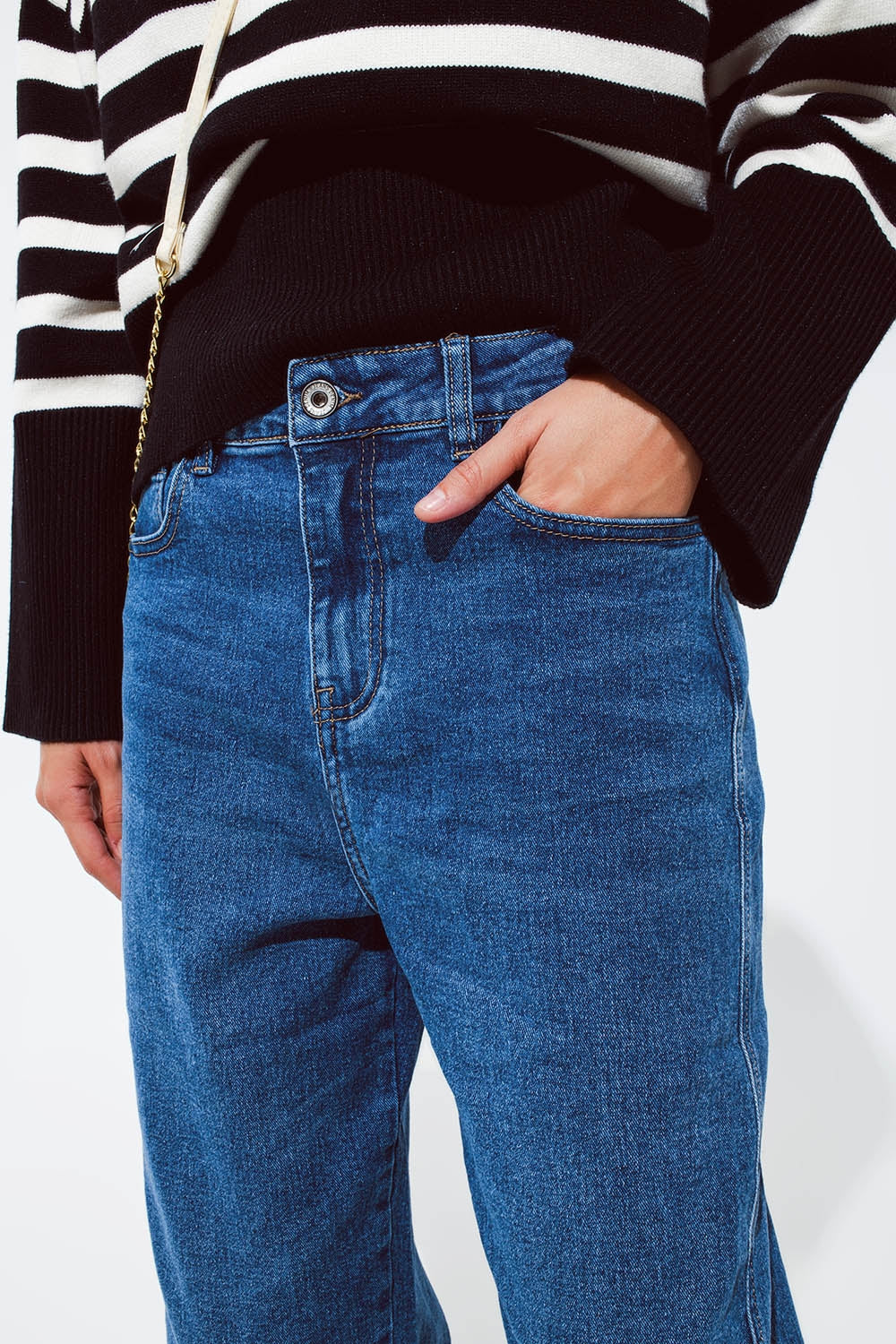 Vaqueros boyfriend oversize azul oscuro Q2