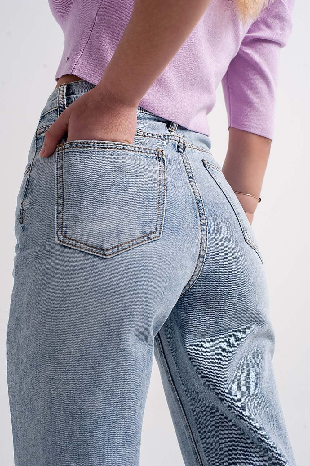 Vaqueros con detalle de lazada en el tobillo Q2