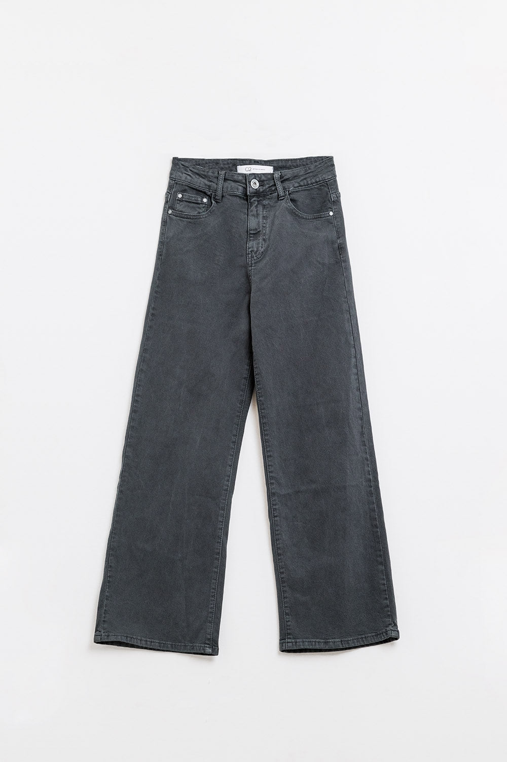 Vaqueros cropped wide leg grises Q2