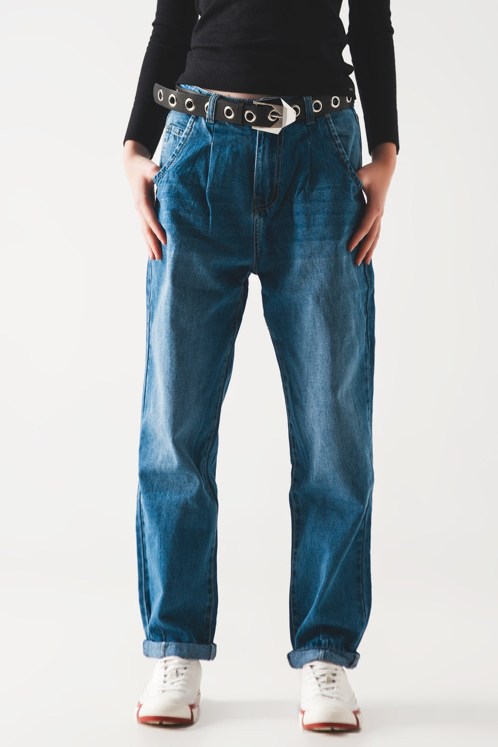 Vaqueros de corte skater tapered de algodón Q2