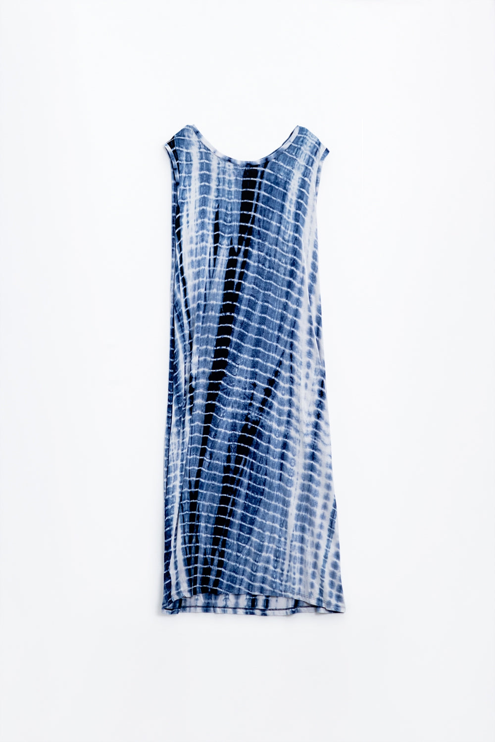 Vestido relajado maxi Tie dye en tonos azules Q2